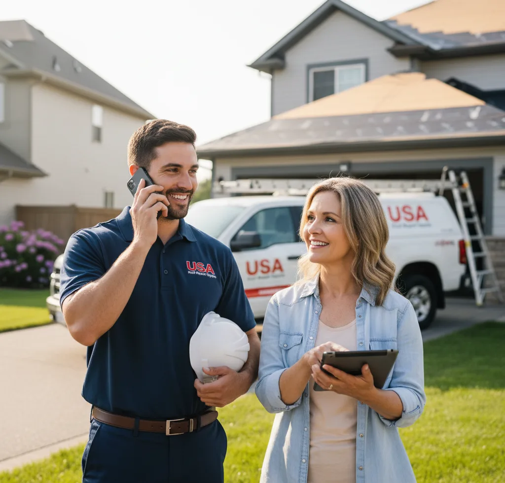 USA Roof Repair Experts customer support in Hawarden